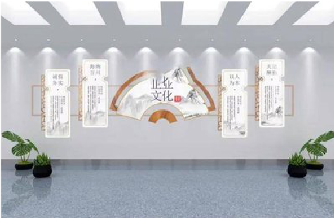 天门企业文化墙设计的核心要素。