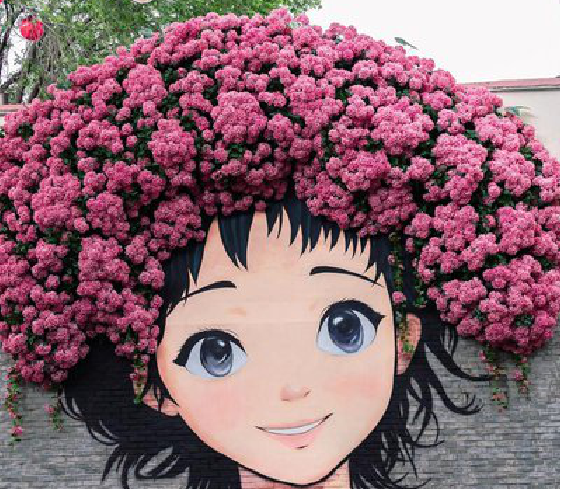 天门墙体彩绘-网红墙打卡