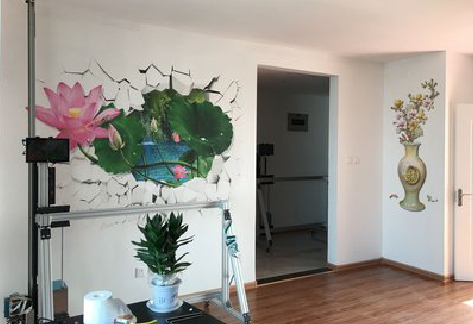 天门墙体彩绘相比墙纸的优势。