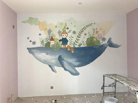 天门手绘墙的特点及优势。